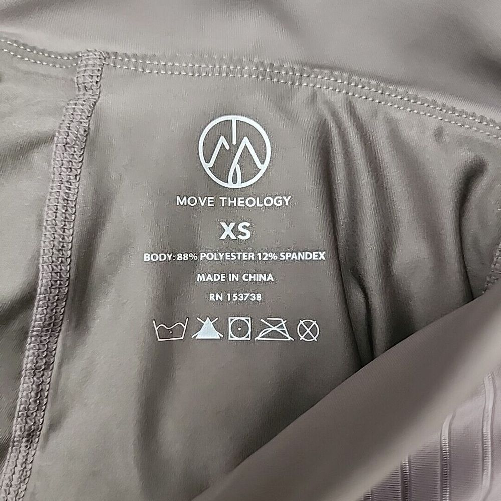 Move Theology Sheer Stripe Tennis Skort Size XS Taupe Golf Skirt Athleisure - Picture 5 of 8